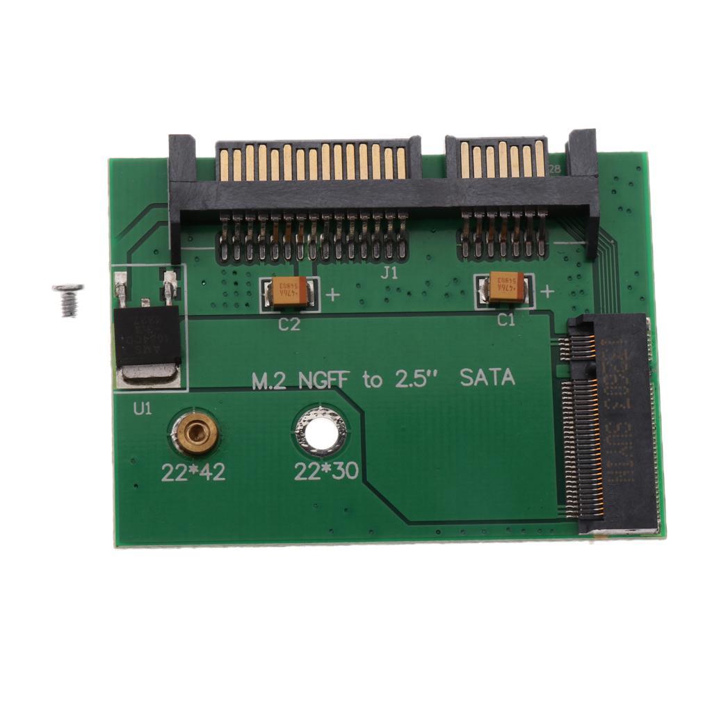 M.2 NGFF SSD to 2.5inch SATA Adapter Converter Card Support B-key