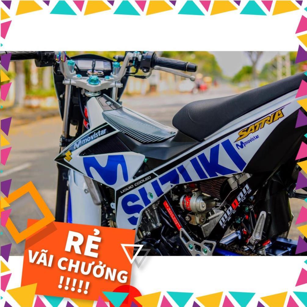 Tem Rời Raider FI Mẫu Movistar Trắng Xanh