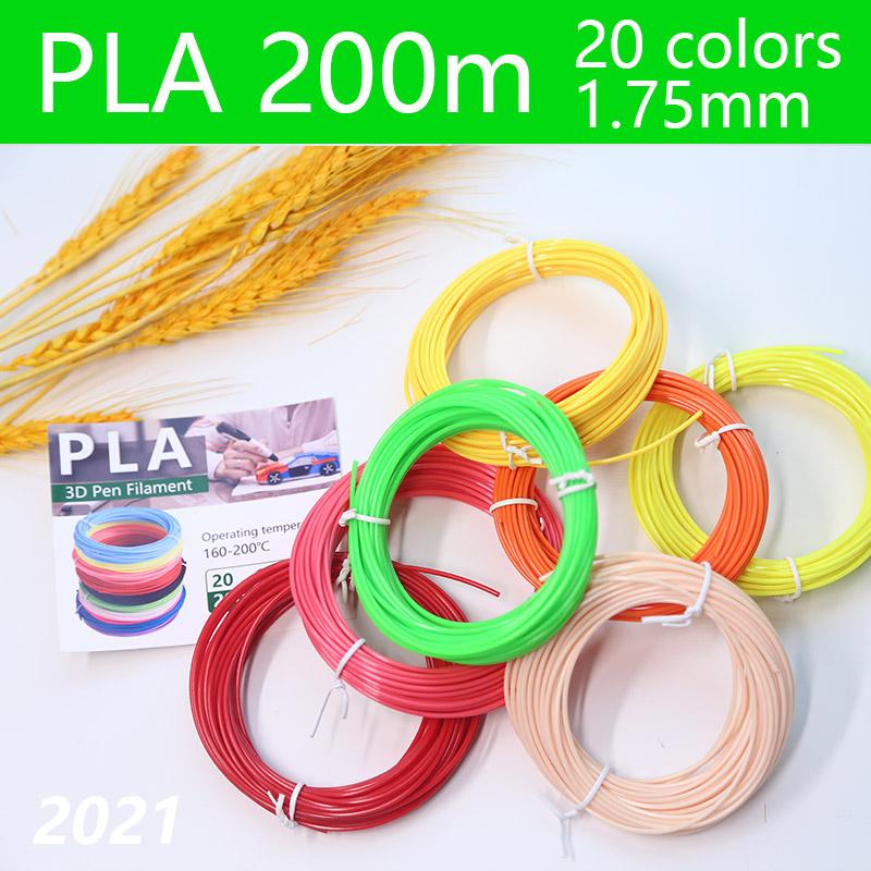 Dải 1,75mm cho bút 3D 20/30 màu sắc màu rực rỡ ABS/ PLA/ PCL Không có mùi an toàn nhựa 3D Pen Pen Filament