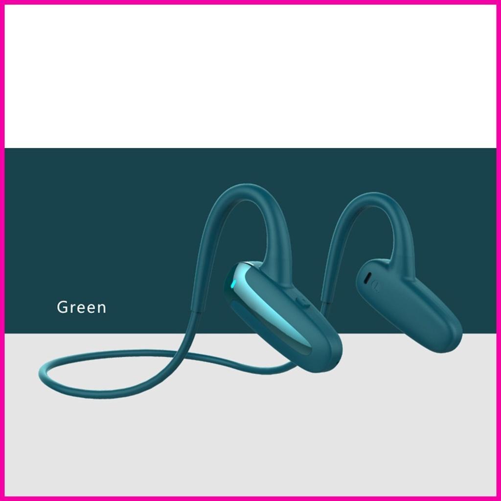 Tai Nghe Truyền Âm Qua Xương 5.0 Răng Xanh Dương Có Micro Dùng Khi Tập Gym/Leo Núi/Chạy Bộ