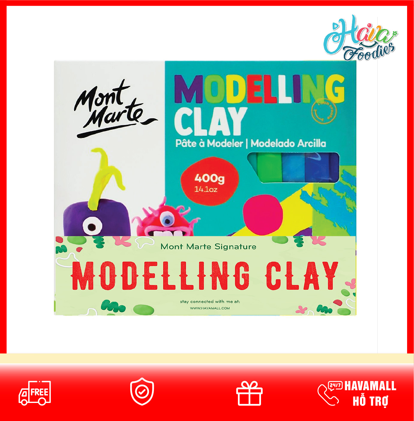 Đất sét Mont marte mã MMKC0162 MM Kids Modelling Clay