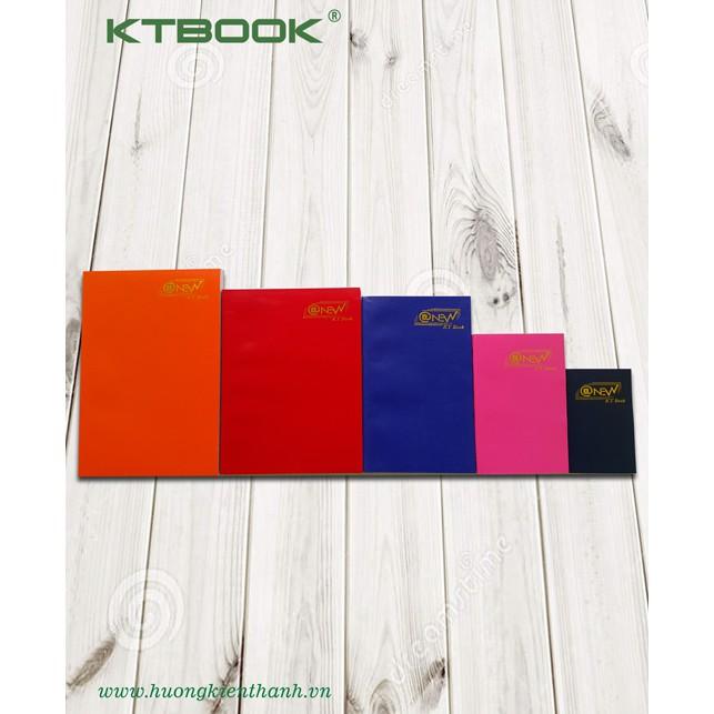 Gói 10 cuốn Sổ tay ghi chép Bìa Da Mềm KTBOOK Cao Cấp kích thước A6 - 110 trang giấy ruột caro