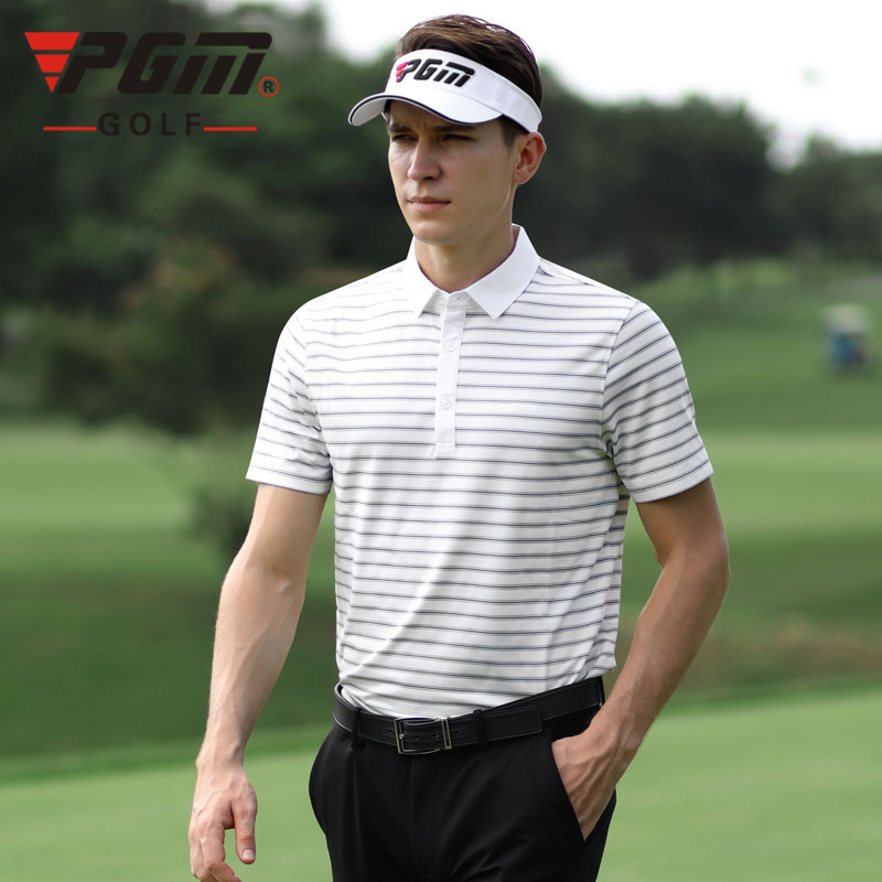 ÁO GOLF NAM NGẮN TAY KẺ NGANG - PGM MEN GOLF SHIRT - YF324