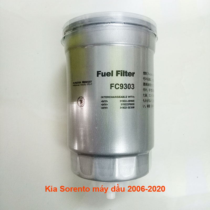 Lọc dầu nhiên liệu cho xe Kia Sorento máy dầu 2006-2020 31922-A9000 mã FC9303-10