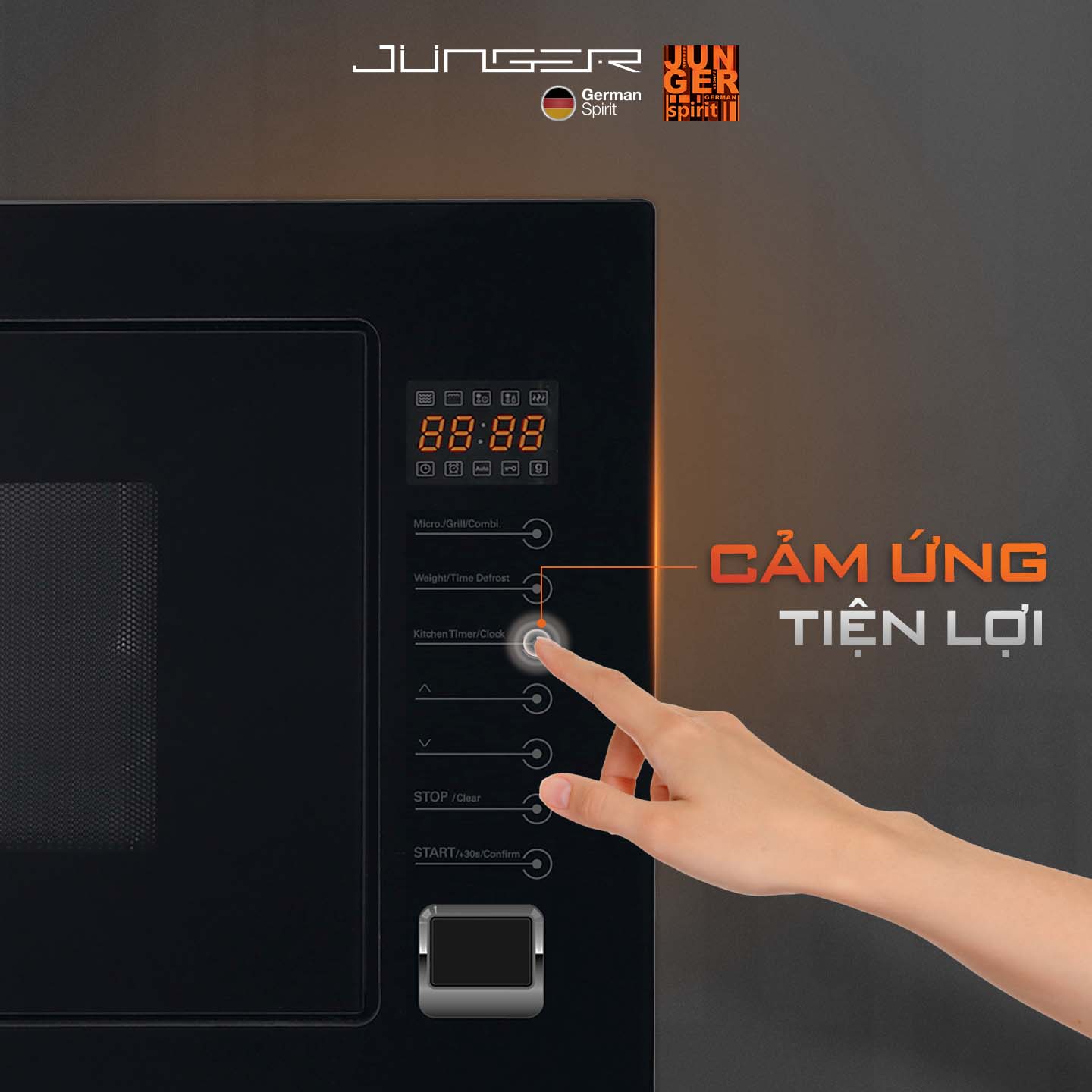 Lò vi sóng có nướng JUNGER TK-90 26L 1000W Hàng Chính Hãng Bảo Hành 12 Tháng