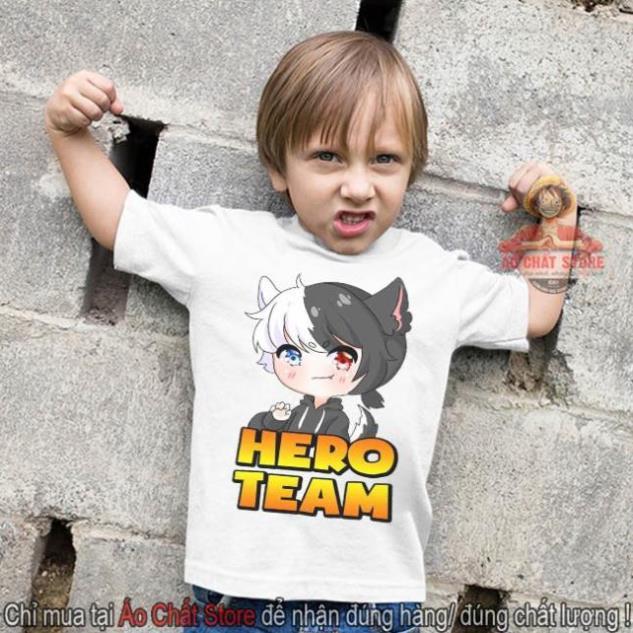 HOT - BST Áo Hero Team Đầy Đủ Nhân Vật Đẹp | Áo Thun Mini World Toàn Thành Viên Hero Team - đủ size trẻ em