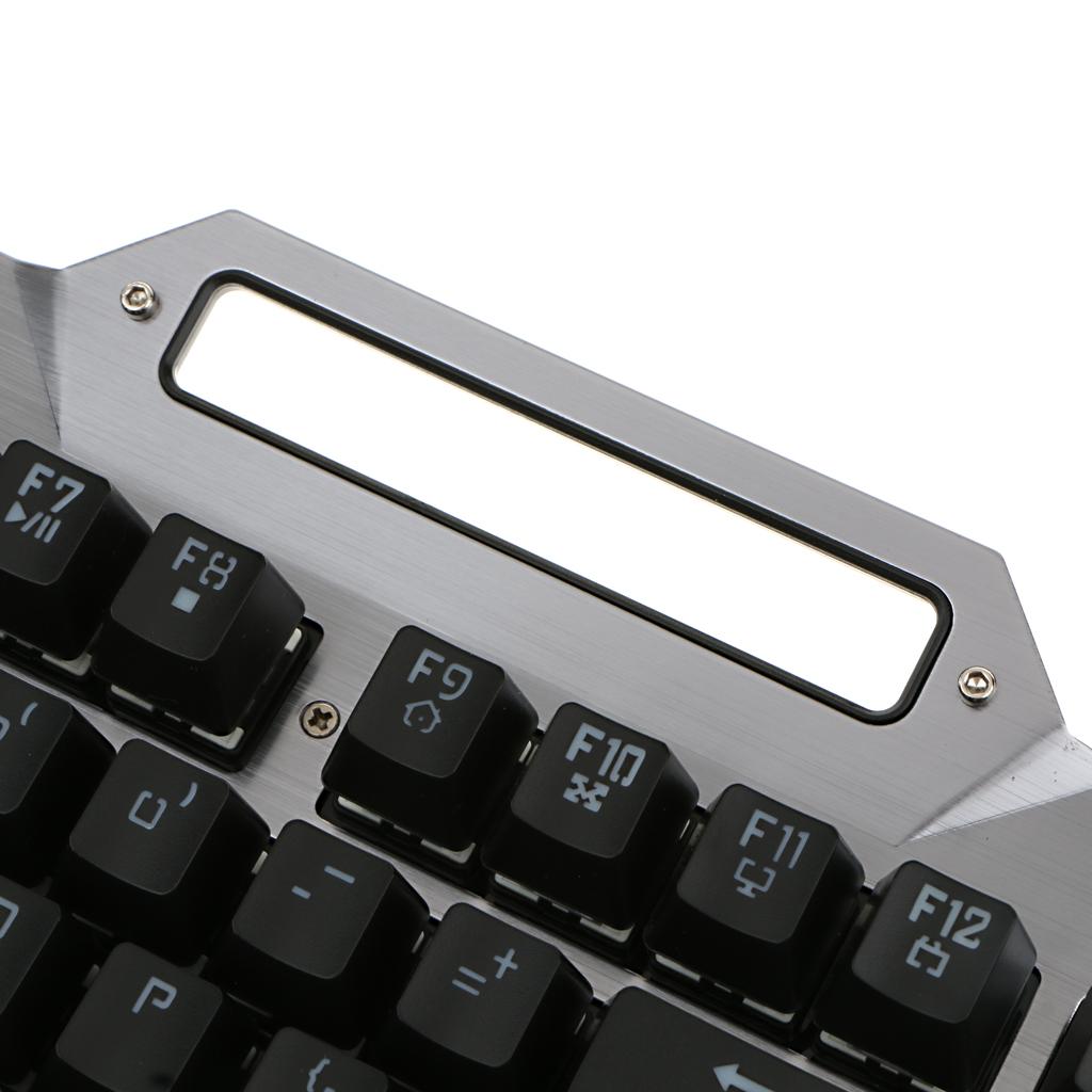 104 Keys Ergonomic Backlit Gaming Mechanical USB Wired Keyboard