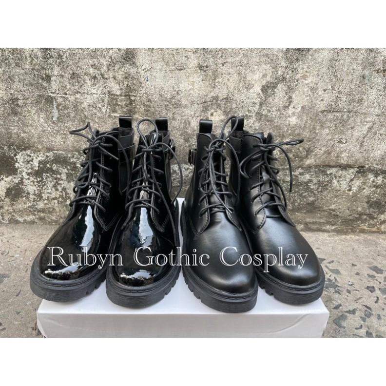 Giày Boots Chiến Binh Mẫu mới 2021 ( BÓNG và NHÁM ) Size 35 - 40