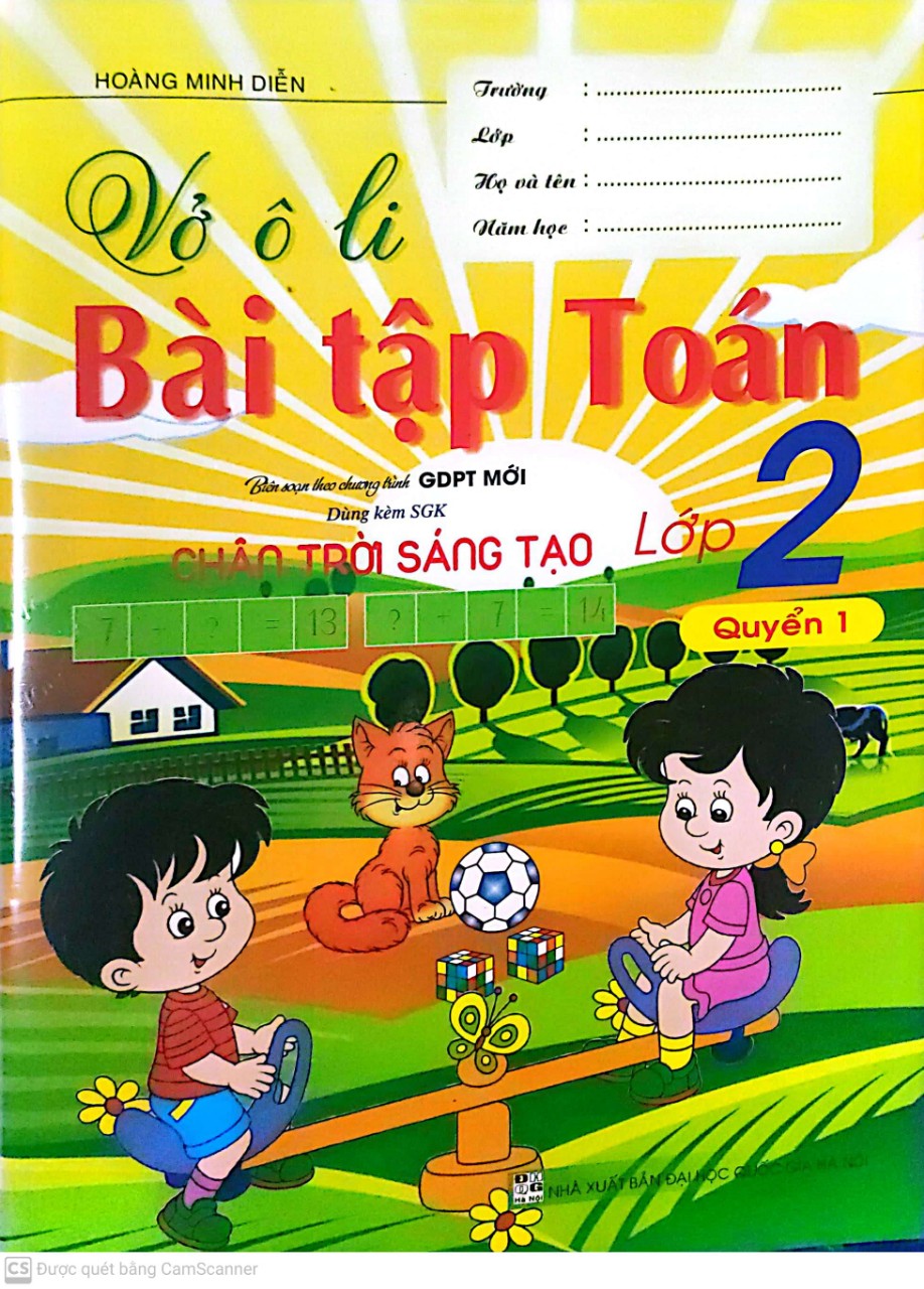 Vở Ô Li Bài Tập Toán Lớp 2 Quyển 1 ( Bám Sát Sách Giáo Khoa Chân trời Sáng Tạo )