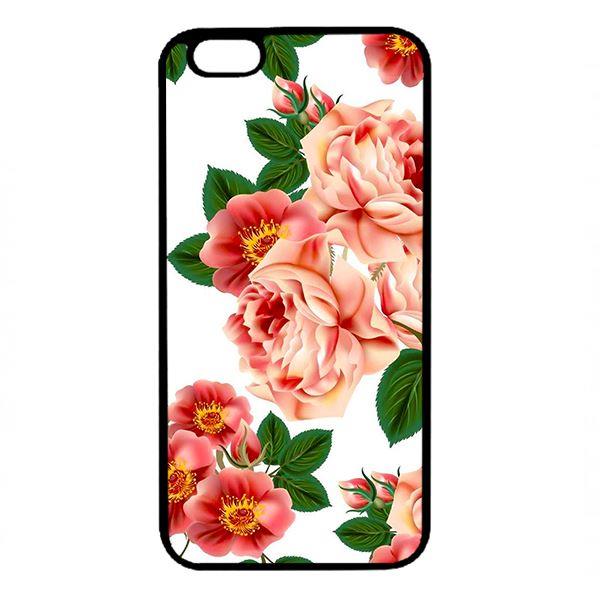 Ốp lưng dành cho điện thoại Iphone 6 Plus Họa Tiết Hoa Nền Trắng