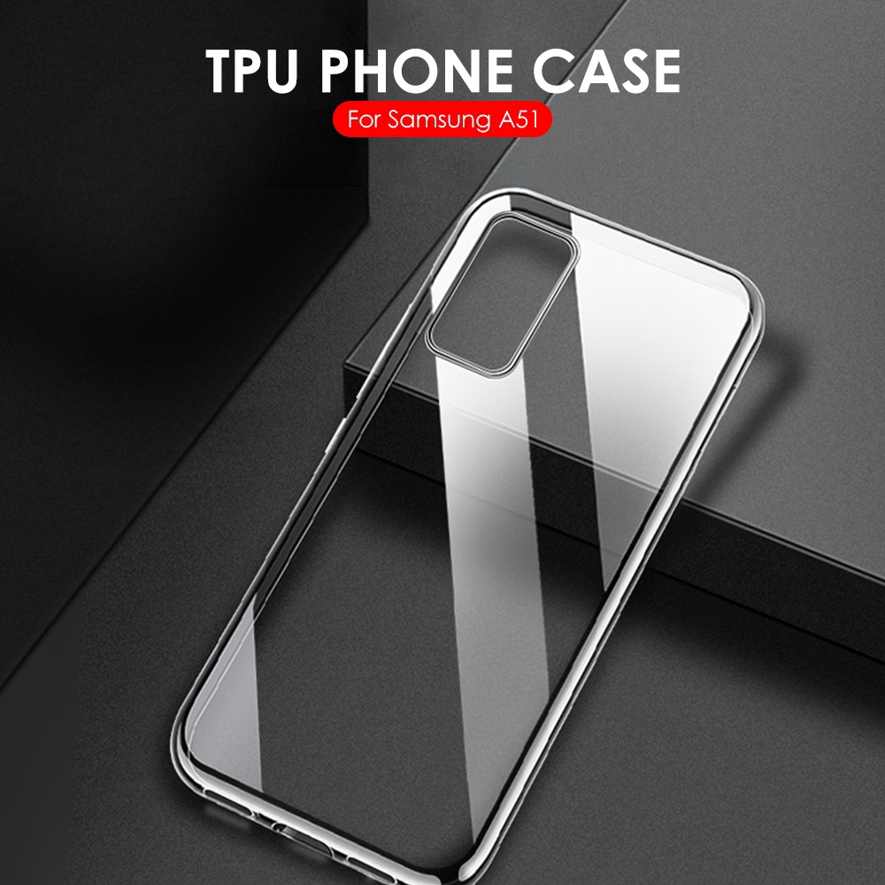 Ốp lưng silicon dẻo trong suốt Loại A cao cấp cho Samsung Galaxy A51