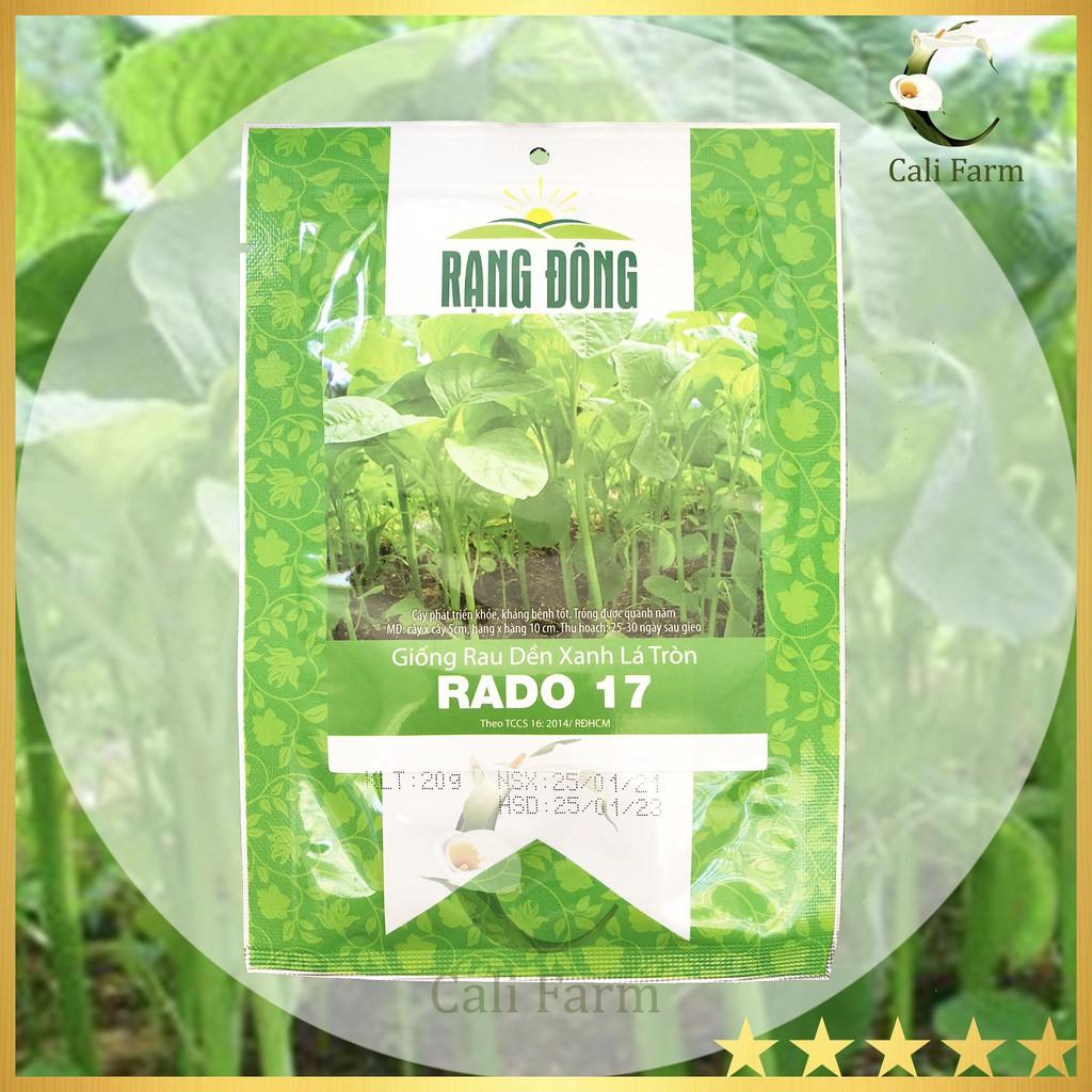 Hạt Giống Rau Dền Xanh Lá Tròn RADO 17 Dễ Trồng Ăn Ngon - NON GMO- Hạt giống Rạng Đông, Chất lượng vượt trội !