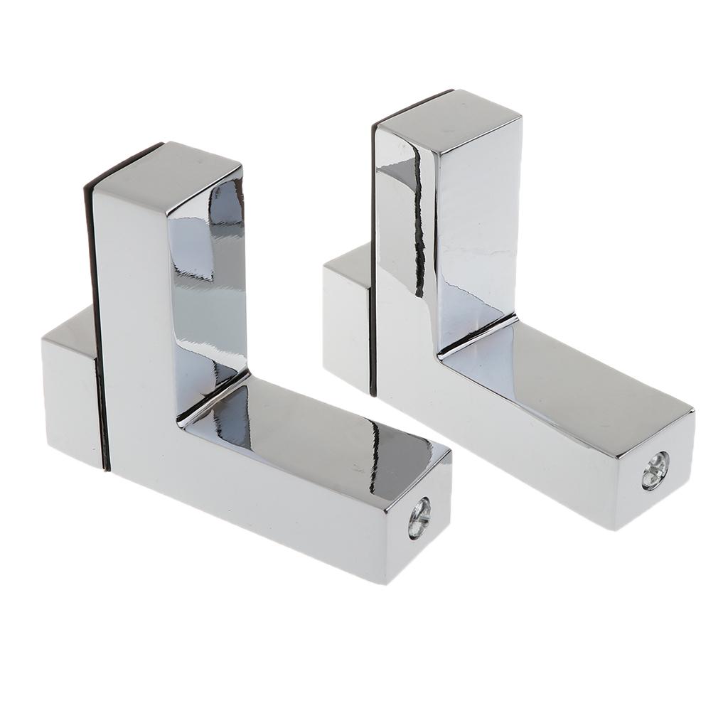 Solid Metal Adjustable Wood/Glass Shelf Bracket Wall Mount Brushed Nickel
