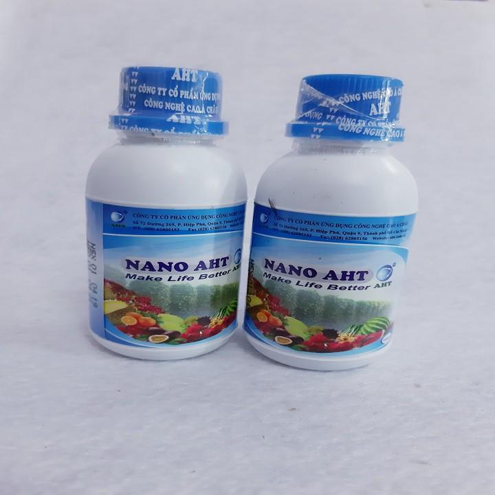 Dung dịch kháng khuẩn, trừ nấm bảo vệ hoa lan nano bạc AHT - chai 100ml