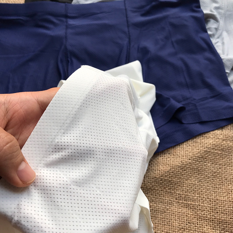 Quần lót nam boxer thun lạnh, sịp đùi nam lưới thoáng mát, quần lót nam thun lạnh cạp nhỏ thiết kế đơn giản QLW0601