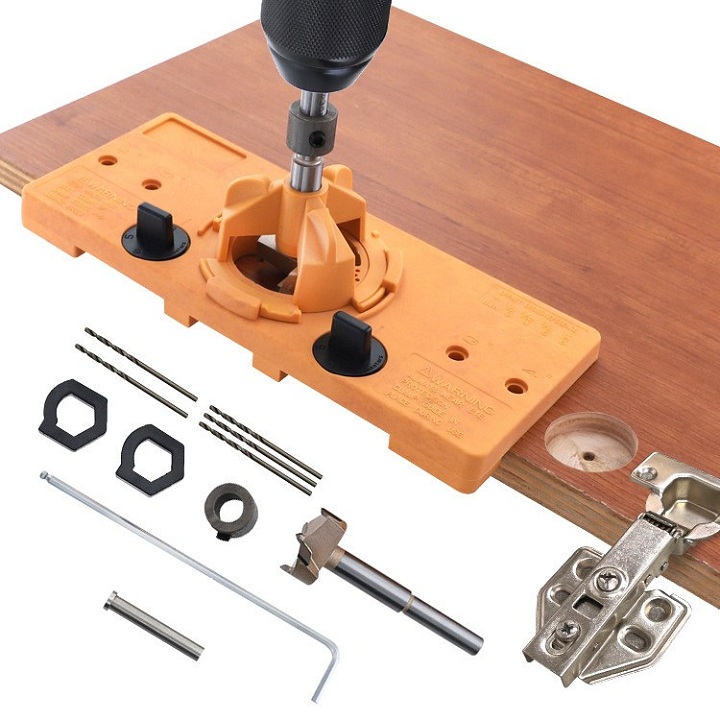 Bộ Cữ Khoan Bản Lề Bật Cao Cấp