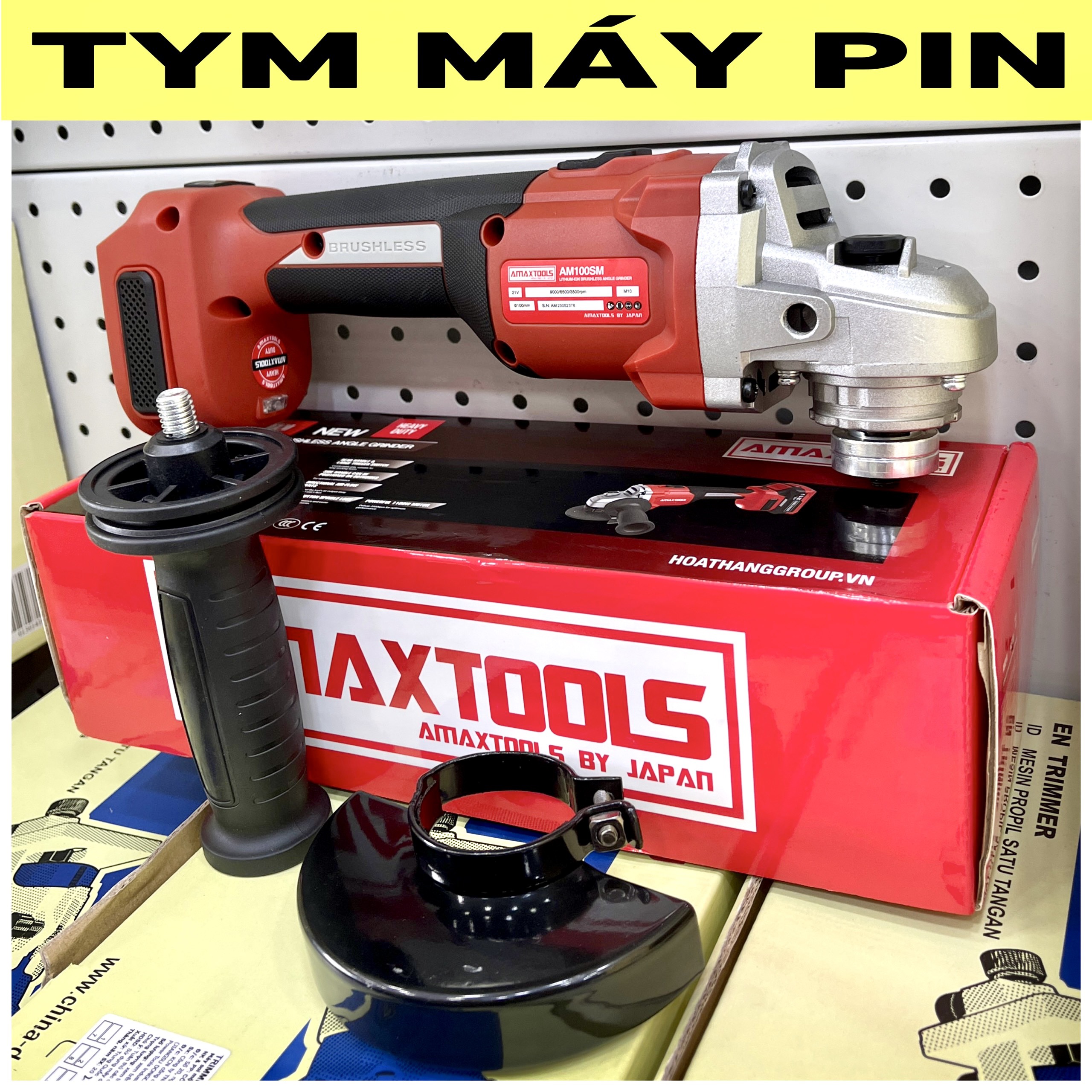 Thân Máy mài góc pin 21V Amaxtools AM100SM – chưa pin sạc