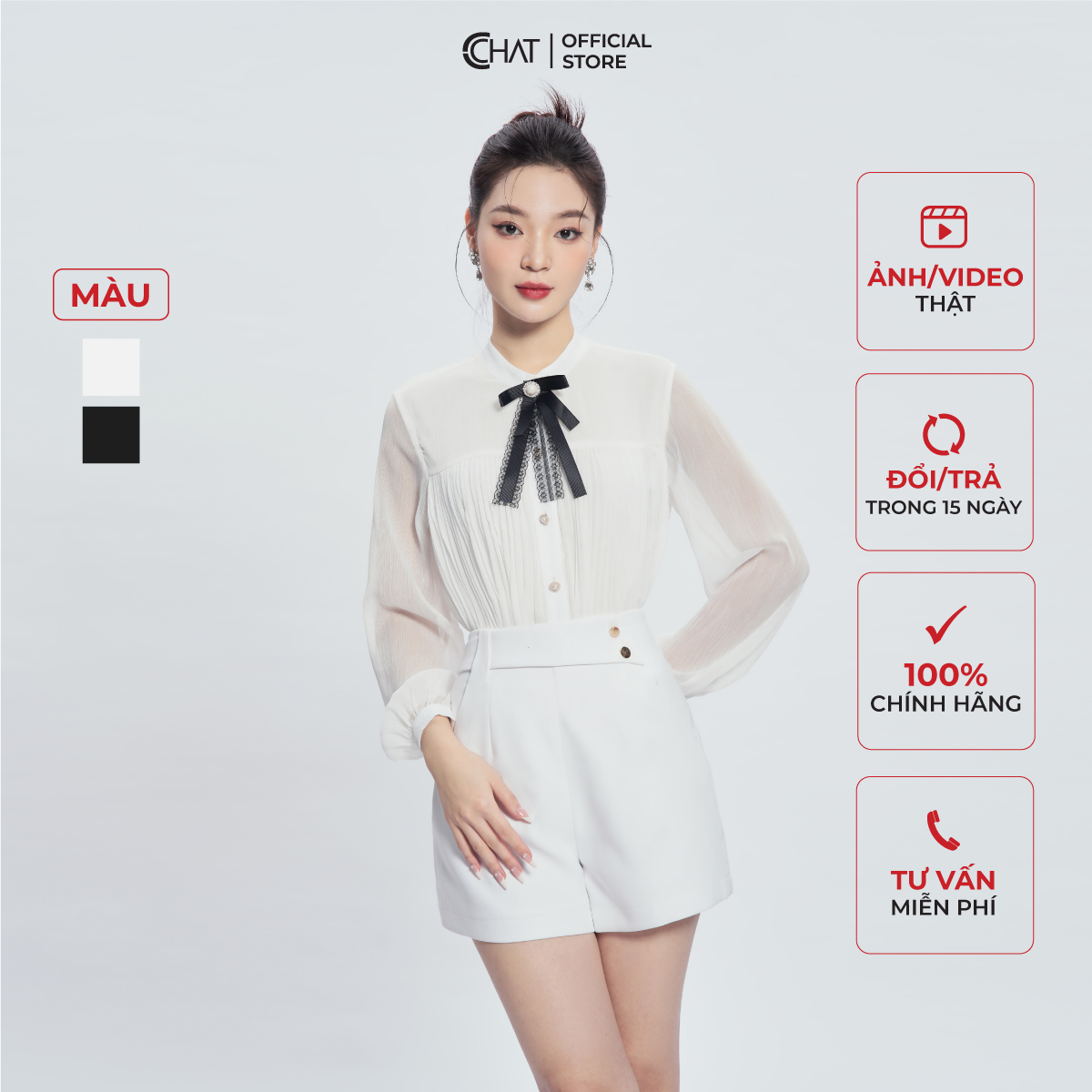 Quần Đùi Nữ  Vạt Chéo Cạp Trước Chất Tuytsi Cao Cấp 13ONS2016AT