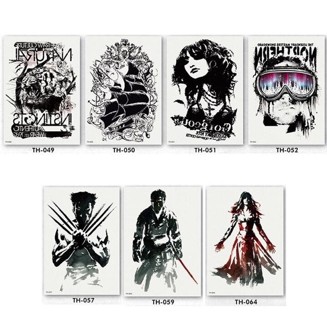HÌNH XĂM DÁN KÍN LƯNG - SET HÌNH XĂM GIẢ TATOO