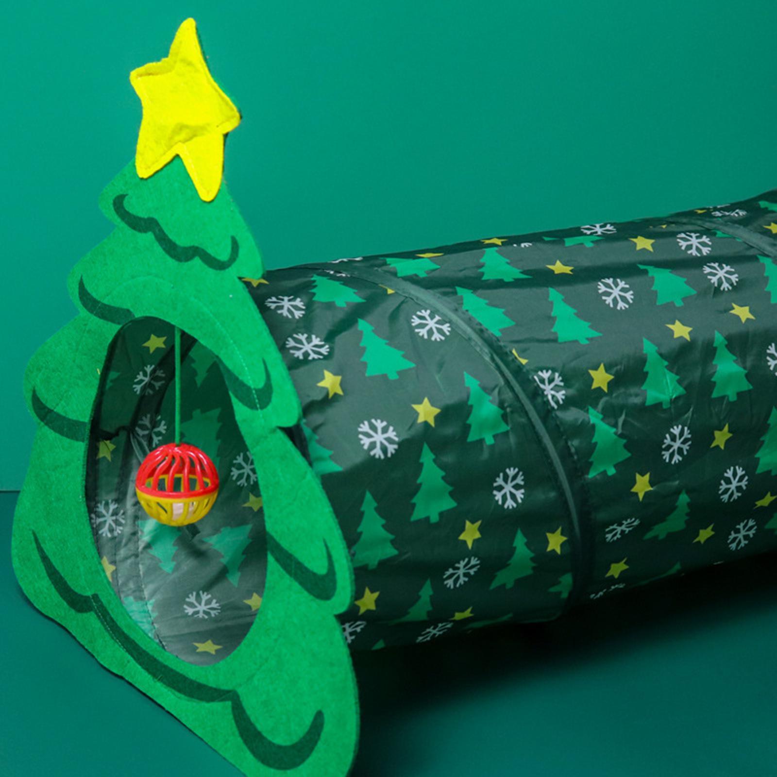 Cat Tunnel Interactive Toys Exercising Hiding Training and Running Collapsible Kitty Tunnel Foldable Pet Tunnel for Cat Puppy