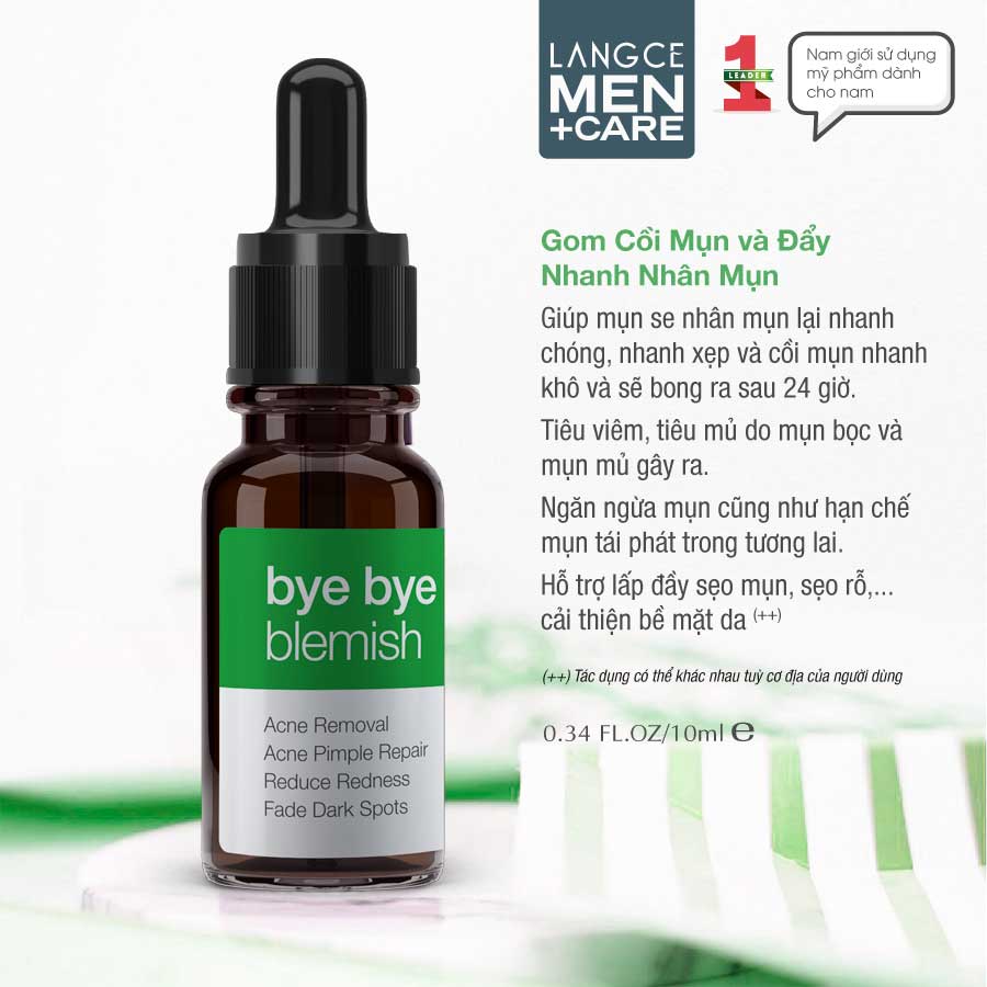 TẠM BIỆT MỤN BYE BYE BLEMISH for Acne 10ml LANGCE DÀNH CHO NAM