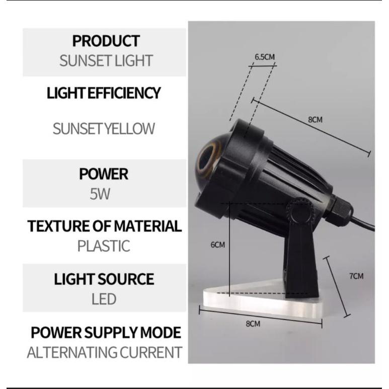 Bộ Đèn hoàng hôn Đèn sunset cầu vồng led tiktok
