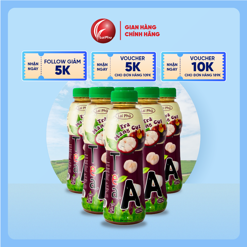 Trà Măng Cụt Tea A Chai 450ml - Thùng 24 Chai