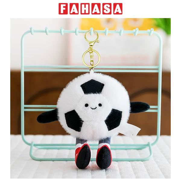 Móc Khóa Bông Quả Bóng Đá 10 cm - ZooZoo 7501 - Màu Trắng Đen