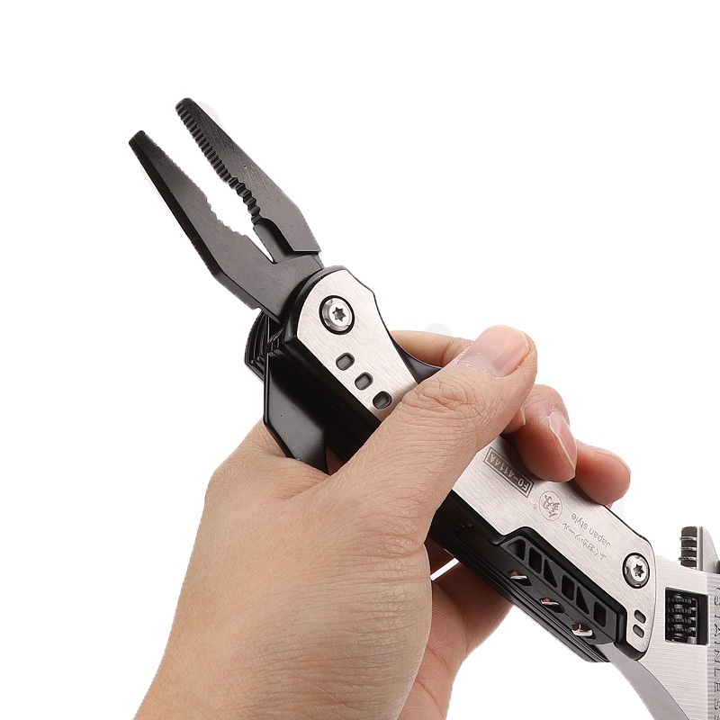 Mỏ lết kiêm Multitools kìm dao mở bia tô vít đa năng FO-4114A