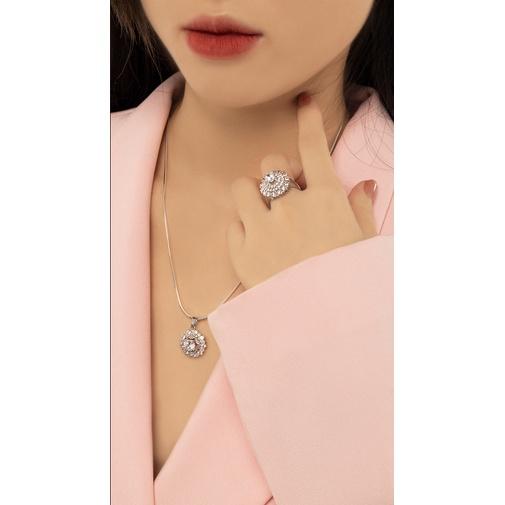 Nhẫn Nữ Bạc 925 Danny Jewelry Xi Bạch Kim Đính Đá CZ KI4GZ023