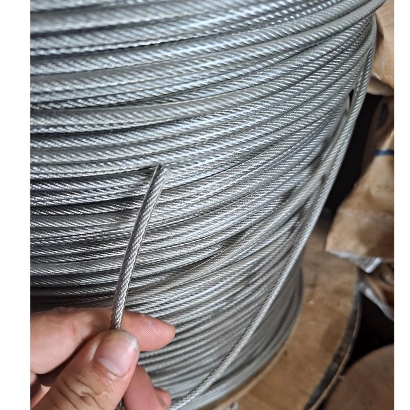 CÁP INOX 304 BỌC NHỰA LÊN 4LI DÀI TỪ 1 - 1000 MÉT