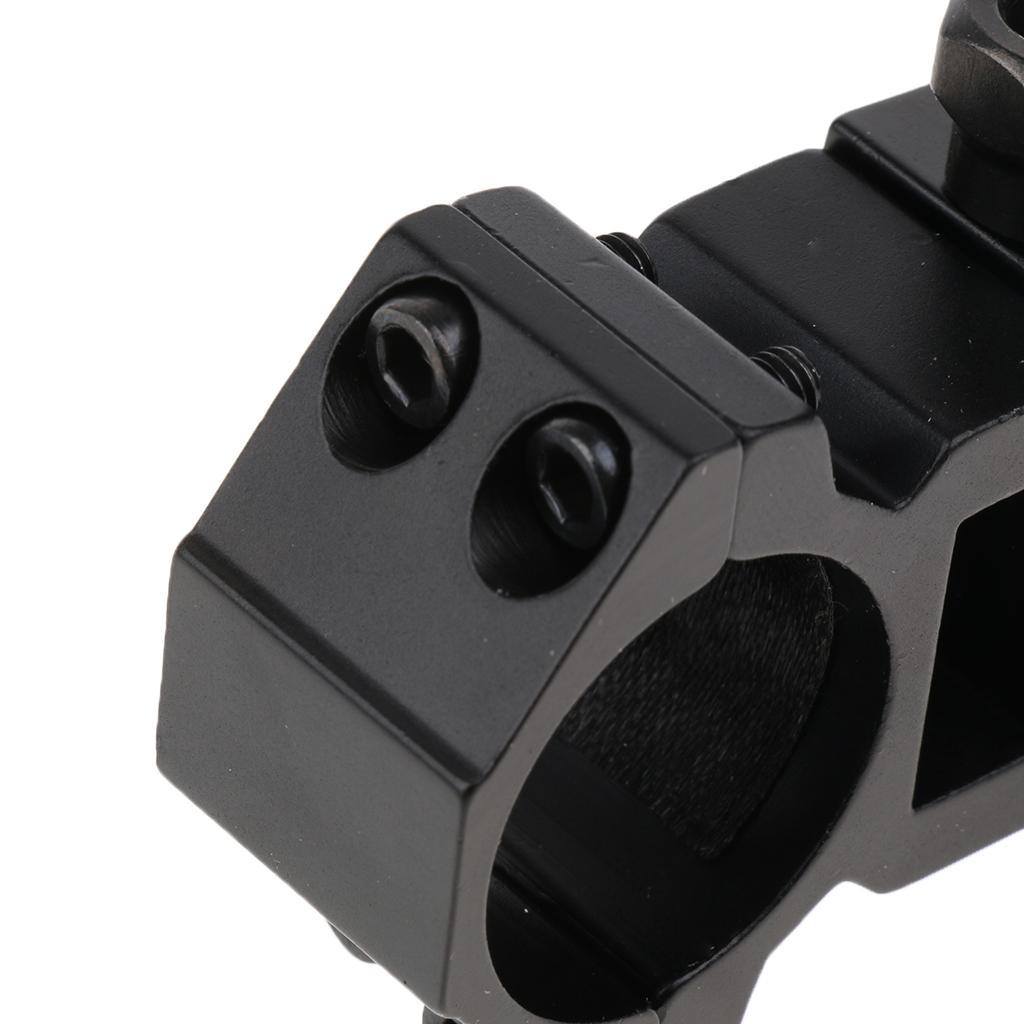 2x25.4mm 1" Scope Mount Rings Fits 20mm Dovetail Rail Flashlight High Profile