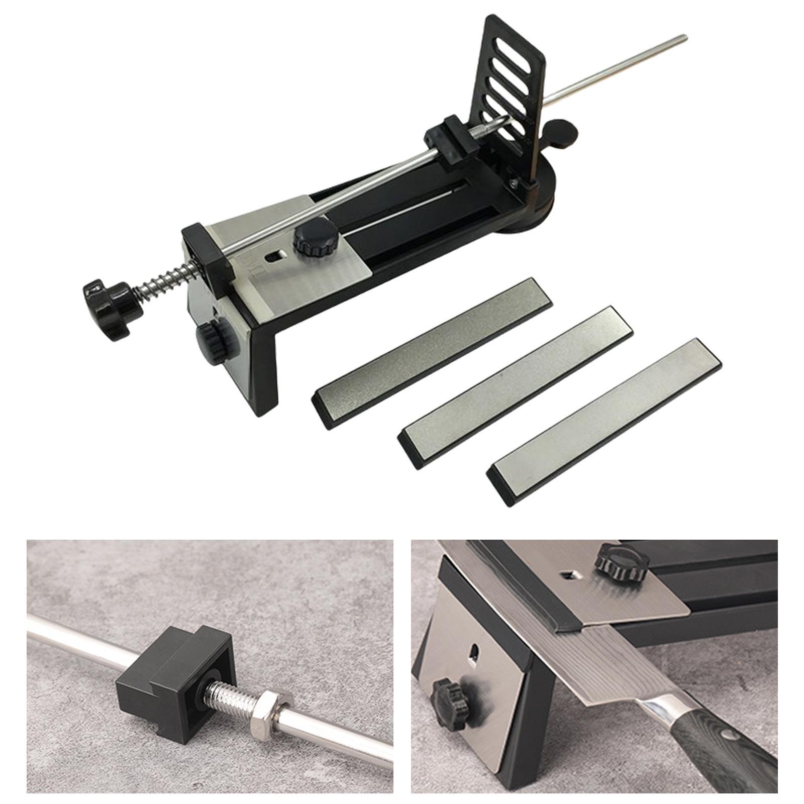 Manual Knives Sharpener W/ Sharpening Stone Multifunction for Various Knives