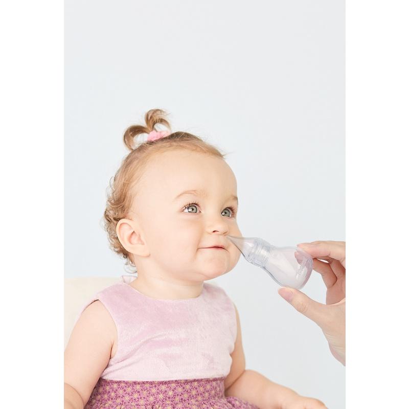 Ống hút dịch mũi cho bé Haakaa. Chất liệu silicone cao cấp, mềm mại. Không chứa BPA, PVC và phthalate