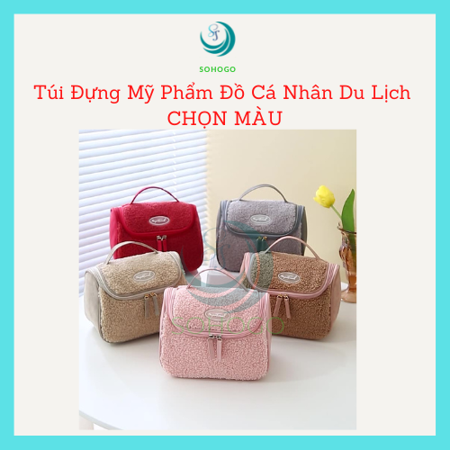 - Túi đựng mỹ phẩm, đồ trang điểm phong cách Hàn Quốc lông cừu mềm mịn- CHỌN MẪU-Túi đựng đồ cá nhân, du lịch Travel - MẪU MỚI