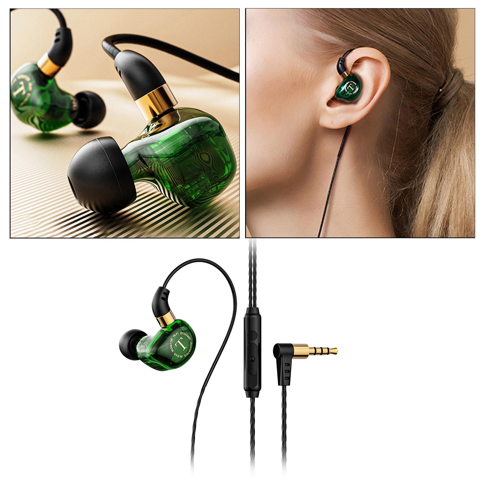 Wired Earbuds, Earphones with Microphone and Volume Control, in Ear Ergonomic Noise Isolating Headphones, Earphone with 3.5mm Jack