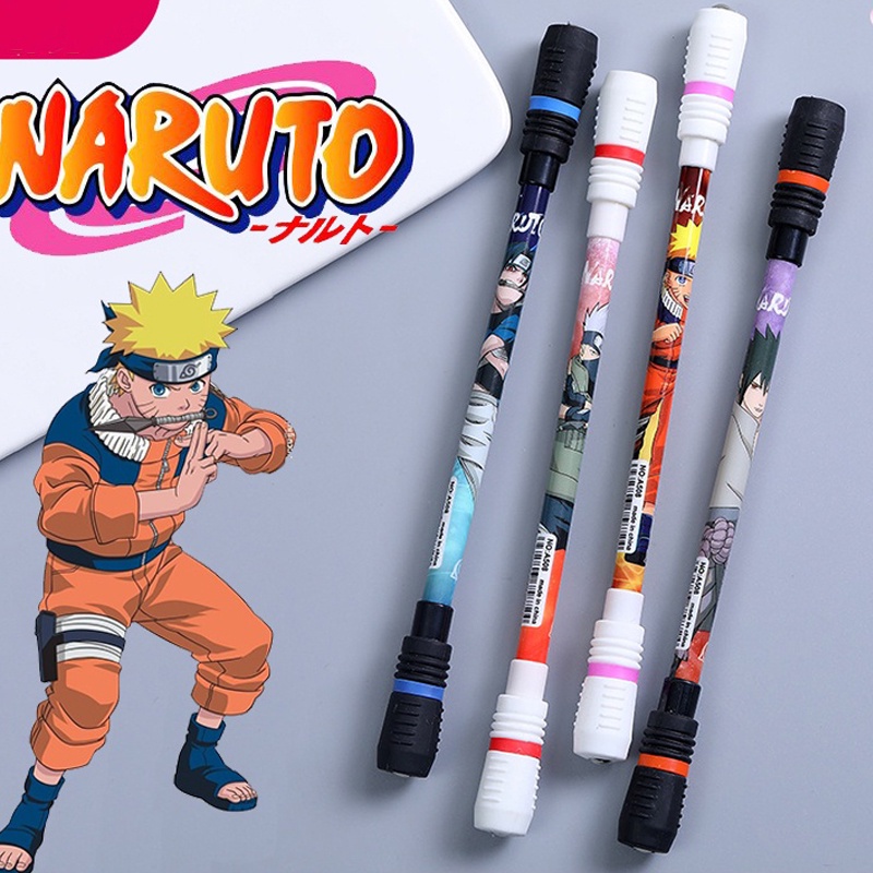 Bút Naruto xoay nghệ thuật giảm stress 3 cái / bút anime naruto spinner xoay sáng tạo