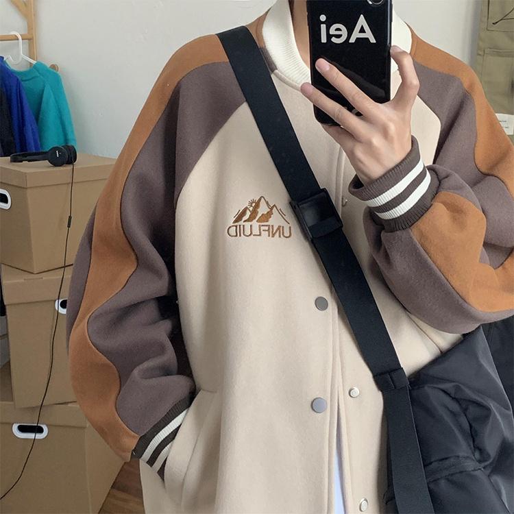 Áo Bomber Unisex UNFLUID - Áo khoác hoodie dáng varsity chất liệu nỉ 2 lớp phong cách Ulzzang Hàn Quốc – MayLinh Shop