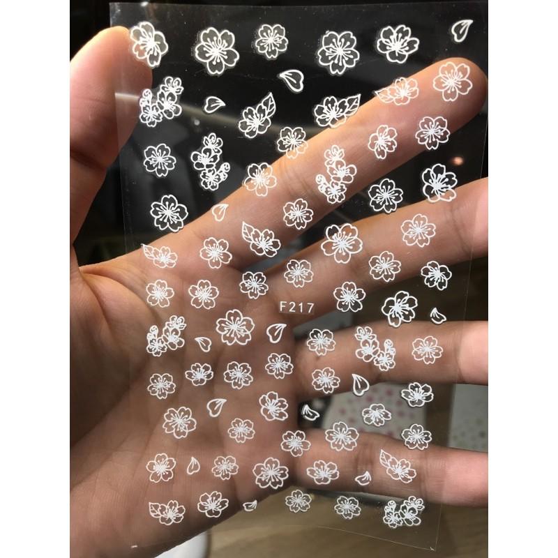 Mẫu dán Hoa , stick dán móng tay
