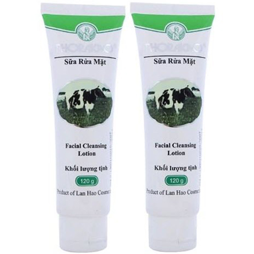 Combo 2 Tuýp Sữa Rửa Mặt Sữa Bò Trắng Da Thorakao (120g/tuýp)