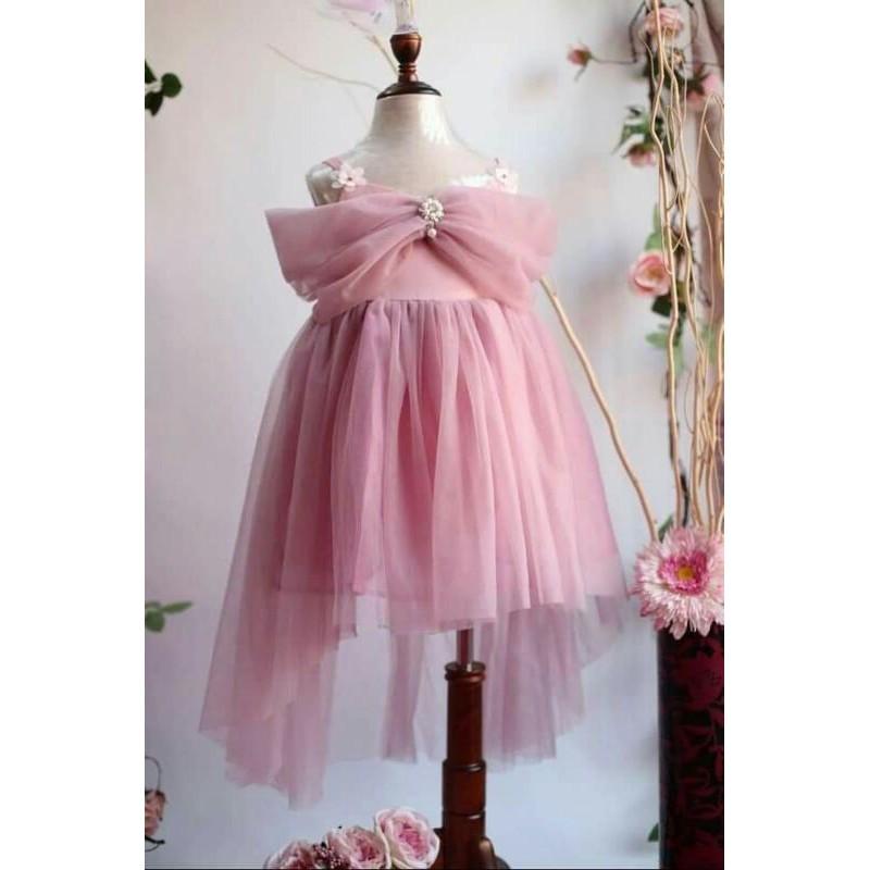 THANH LÝ TOÀN SHOP - Đầm công chúa thiết kế 2 dây rớt vai Momkid