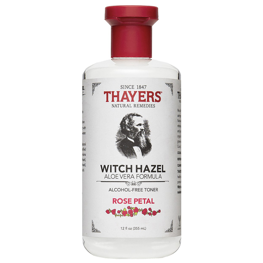 Nước Hoa Hồng Không Cồn Thayers Witch Hazel Rose Petal 355ml (Dành cho da khô, da thường)