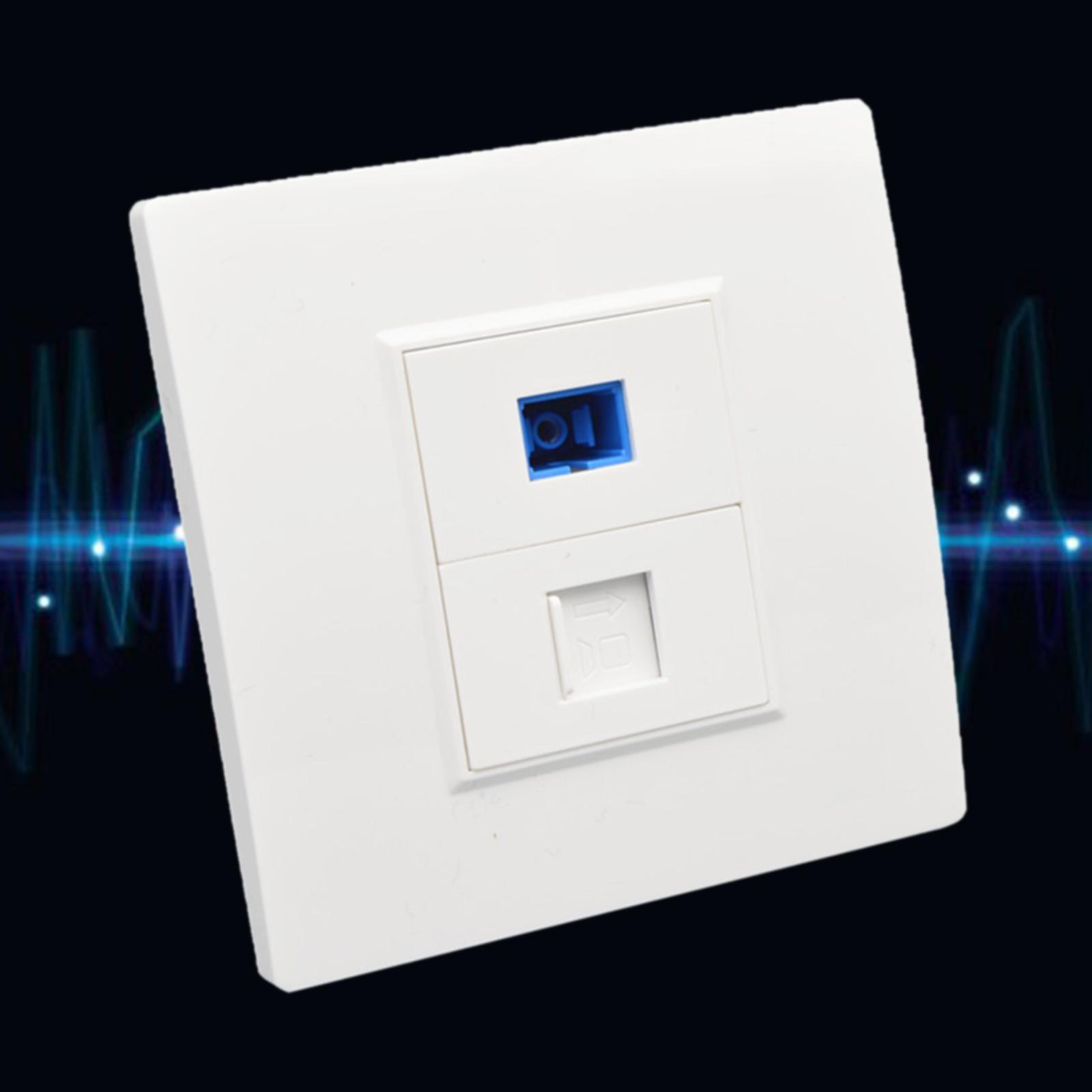 Ethernet Wall Plate Outlet Fittings Easy Installation for Cable Installation