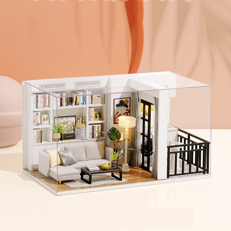 Mô hình nhà DIY Doll House Feel the Genki Life Kèm Mica Chống bụi