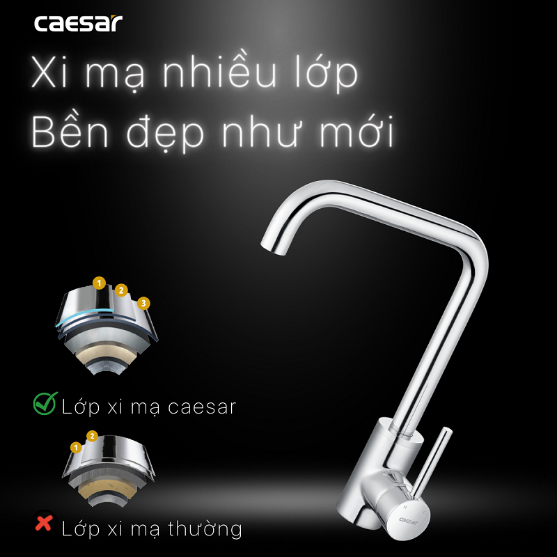 Vòi Bếp Nóng Lạnh - K685C