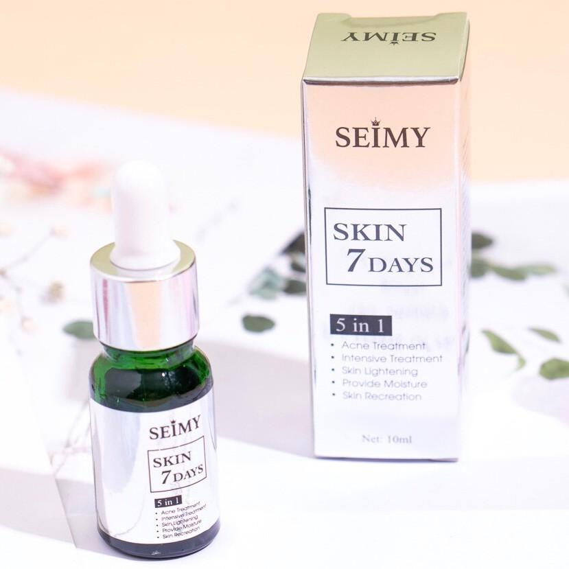 Serum ngừa mụn, giảm mụn thâm rỗ Seimy - Skin 7 Days - Công dụng 5 trong 1 hiệu quả sau 7 ngày