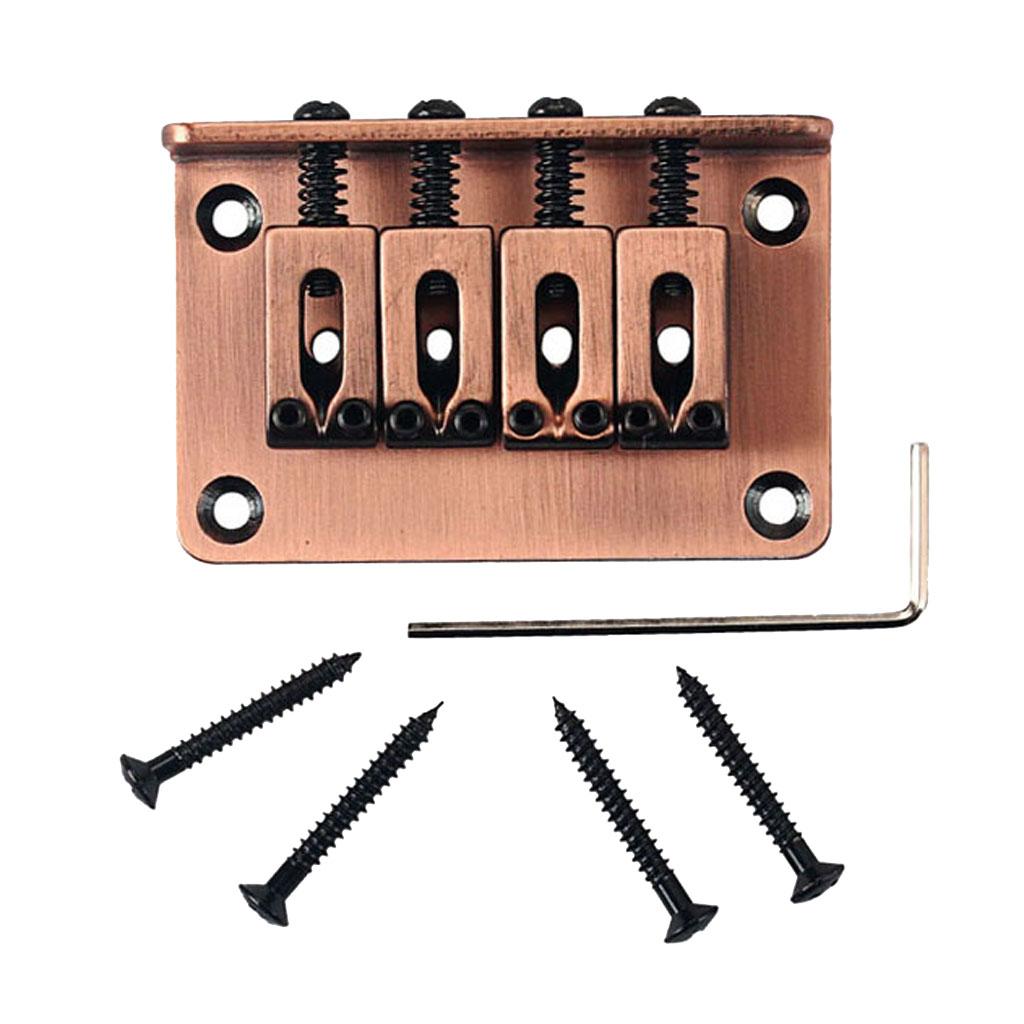 4 String Vintage Bass Bridge for Cigar Box Guitar Ukulele Parts & Accessory