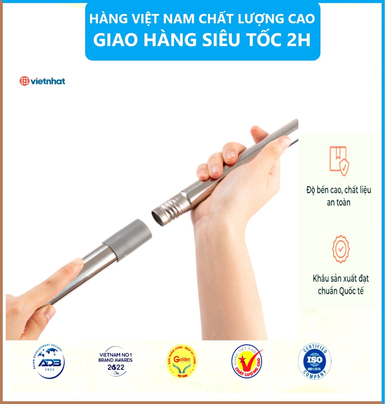 Bộ lau nhà tay kéo xoay 360 độ, Bộ lau nhà thông minh tự vắt Việt Nhật cao cấp có kèm cây lau đa năng - Hàng chính hãng