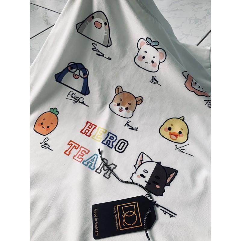 Áo thun linh vật Hero Team 4 màu