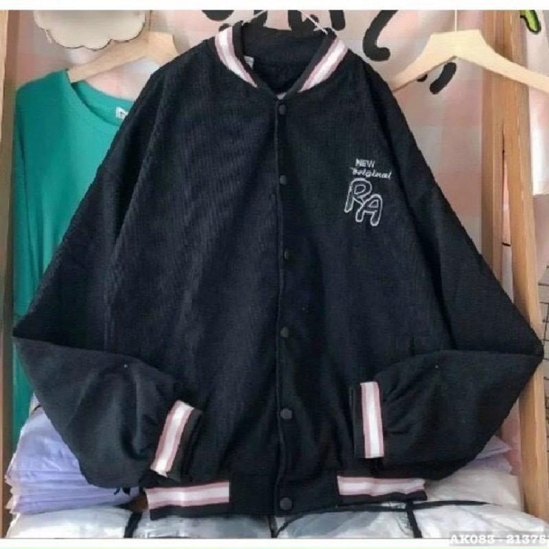 Hình ảnh Áo Khoác Kaki Nam Nữ Nhung Tâm Thêu Cao Cấp Hàng QC Jackets Bomber Kaki Đôi Thêu RA